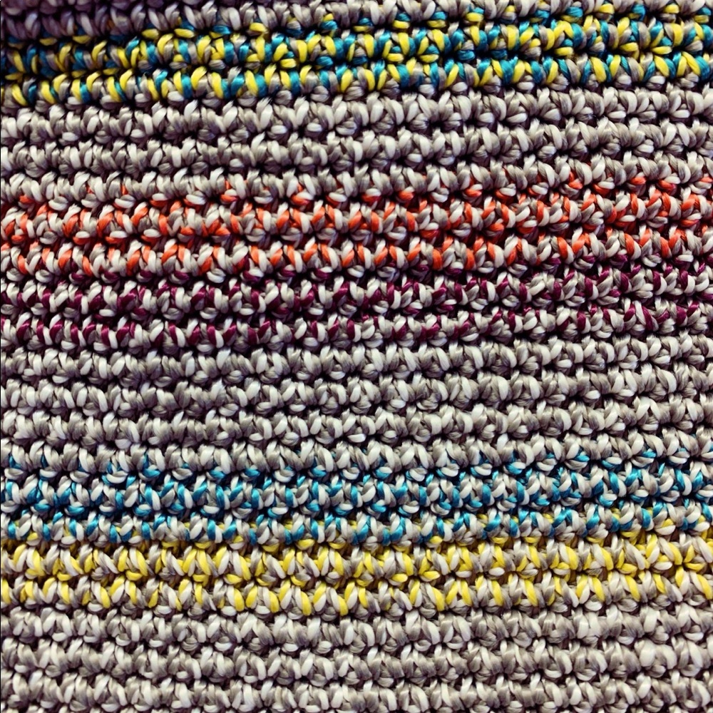 The Sak Belle Crochet Striped Tote - Picture 9 of 10